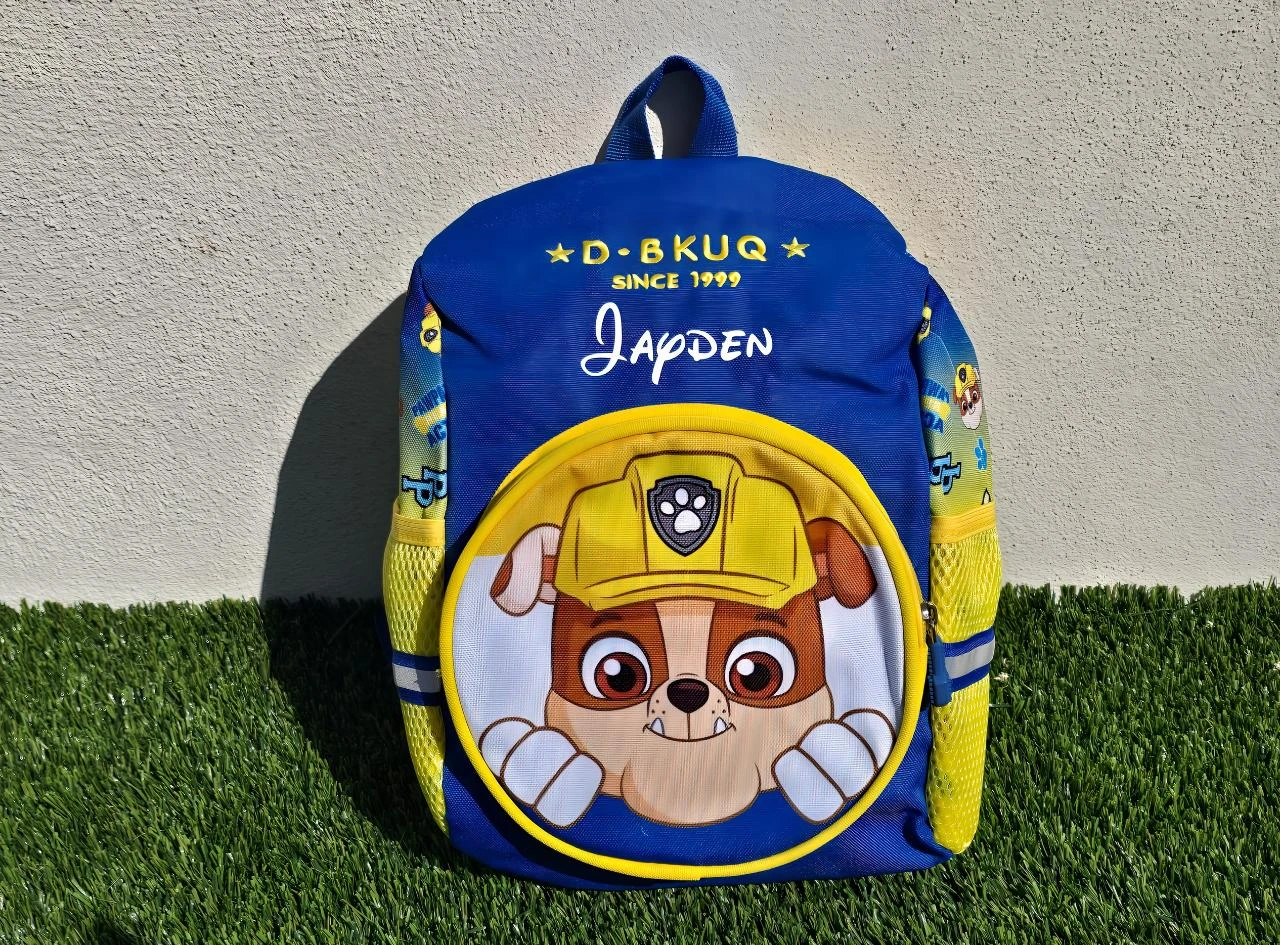 sac maternelle personnalisé ruben pat patrouille
